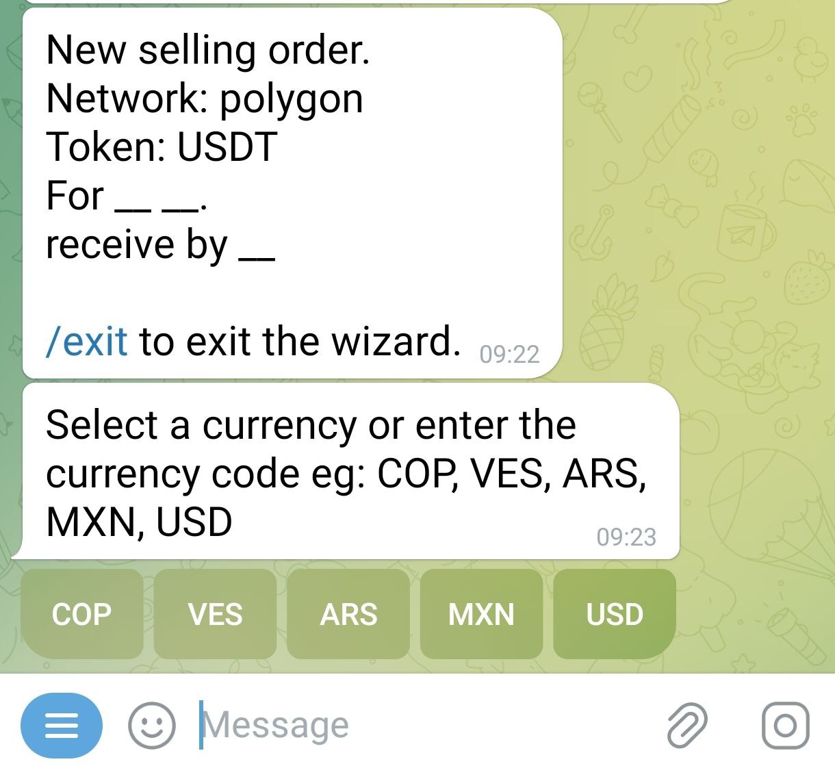 Fiat Amount